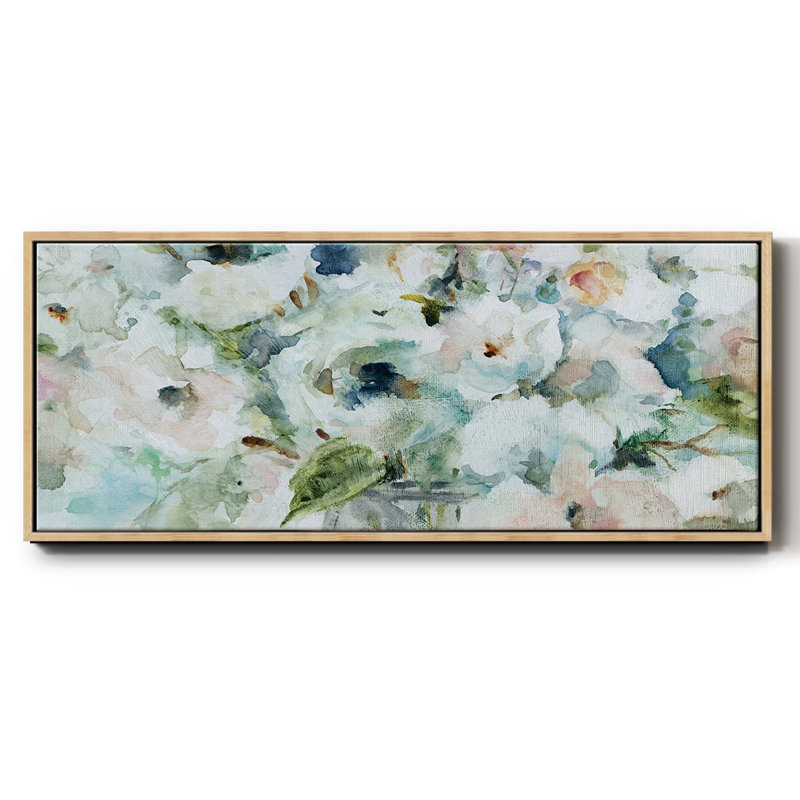 «Blooming Softly», toile encadrée, H 8 po x l 20 po