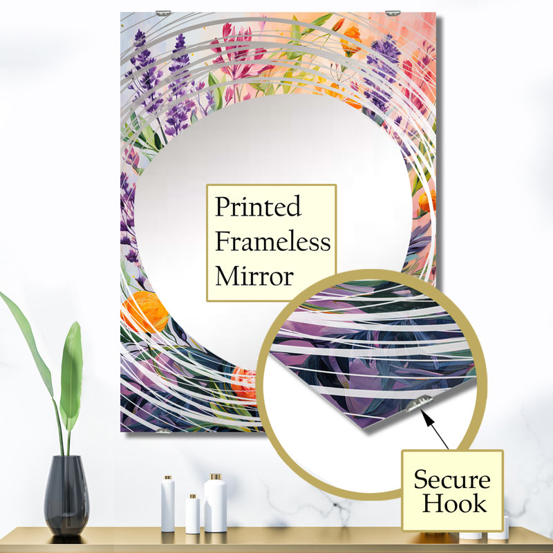 Misdalski - Miroir mural à fines herbes MIR134405, 40 po x 30 po
