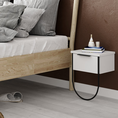 Fix Modern Bedside Table 33cm Wide