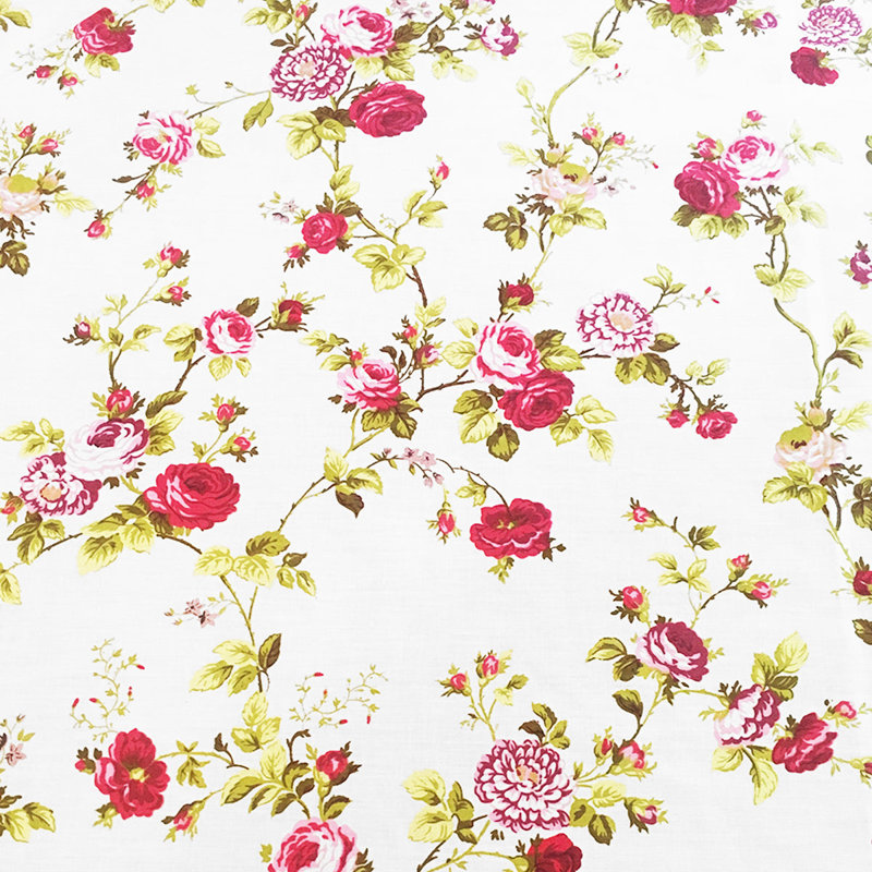 Vintage Floral Large Roses Print Tablecloths, 58" Square