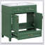 Meuble-lavabo 30 po sans comptoir, armoire de rangement en bois massif
