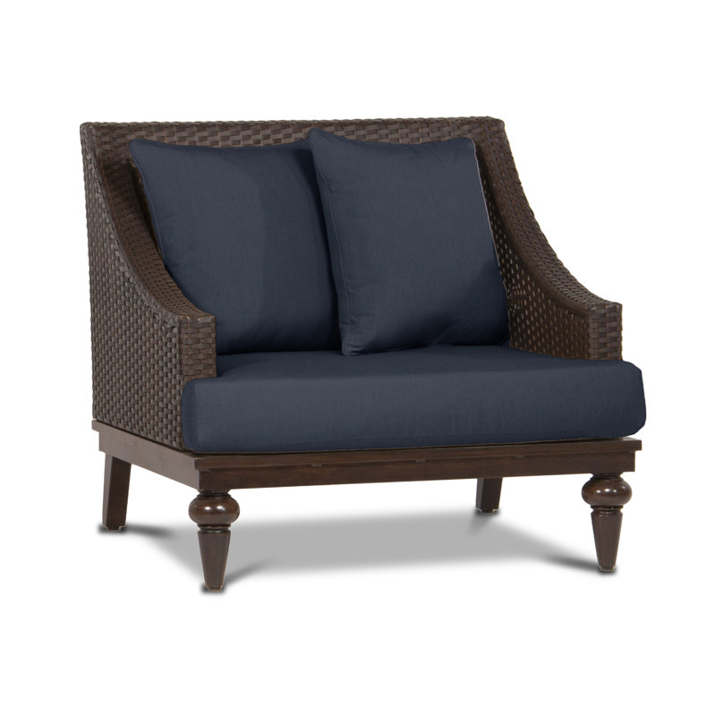Somerby Outdoor Lounge Chair, Spectrum Indigo Sunbrella® Plainweave