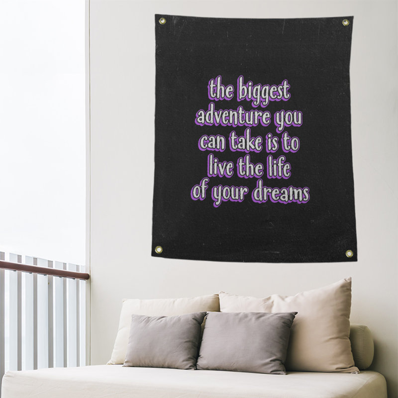 Polyester Tapestry, 36" H x 26" W, Purple
