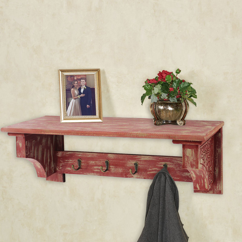 Portemanteaux mural Rosena, rouge