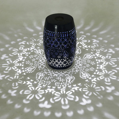 SOLAR SIDE TABLE,DARK BLUE COLOR