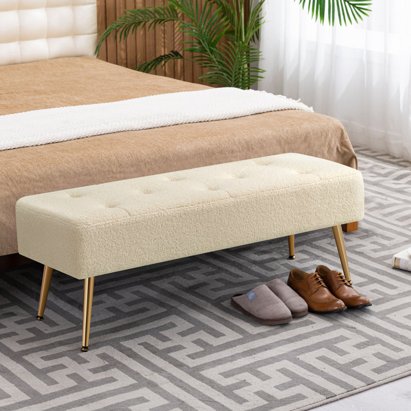 Banc de chambre 44 po, Ivoire ivoire