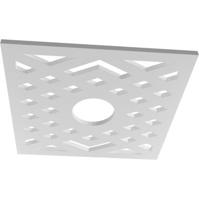 Chevron Architectural Grade PVC Pierced Ceiling Medallion