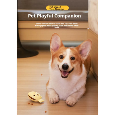 Distributeur de friandises pour chien en forme de poisson