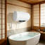 Electric Tank Water Heater, Horizontal Digital Display Electric Water Heater
