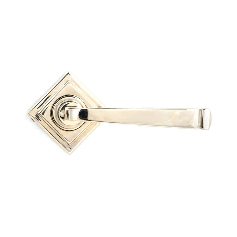 Avon Latch Right Hand Door Handle, Polished Nickel
