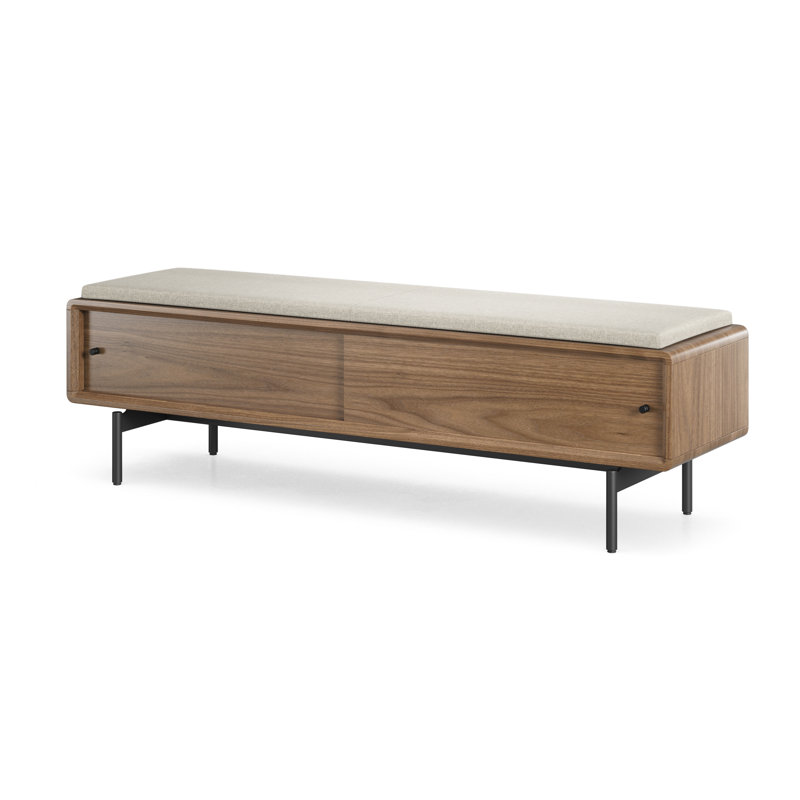 Banc LINQ, Noyer naturel / amande