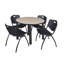 Albaugh 42" L Round Breakroom Table-1528929529-1528929528