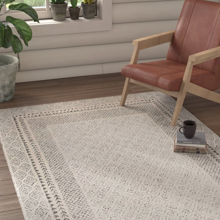 Ramsey Power Loom Off White Rug Bloomsbury Market Rug Size: Runner 81 x 244cm