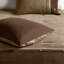 Ensemble d'édredon 7 pièces en faux suède brun-122118651-122118653