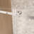 56 - 60 "w X 76" H Single Sliding Shower Door For Bathroom, Featuring 1/4" (6 Mm) Clear Tempered Glass, Proof Film, Stainless Steel Square Tube Track And Handle In Brushed Nickel, American Design,