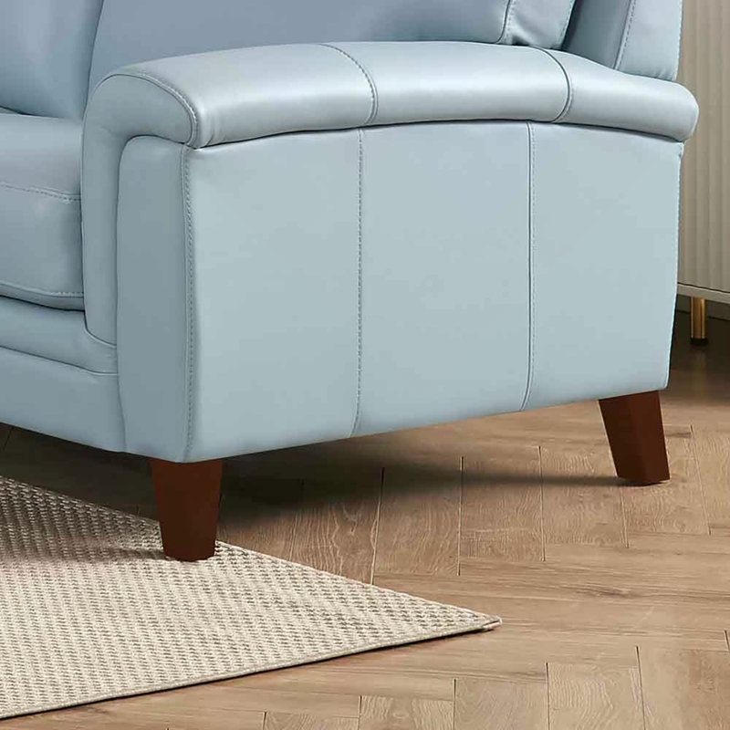 Causeuse en cuir Westcott, Bleu