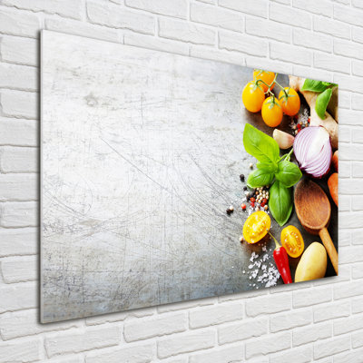 Vegetables - No Frame Print on Glass
