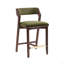 Tabouret de comptoir rembourré en bois Patricia-348330606
