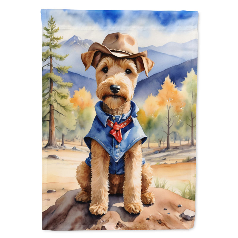 Drapeau Cowboy Welcome House, Lakeland Terrier