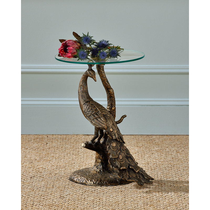 Paonne Glass End Table