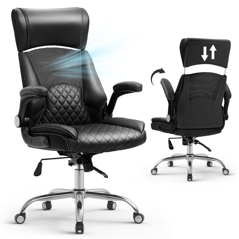 Chaise de bureau Maliky, Noir