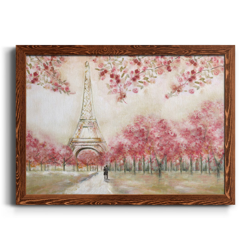 Printemps à Paris - Peinture sur toile encadrée, H 37,5 po x l 27,5 po x P 1,5 po, Érable