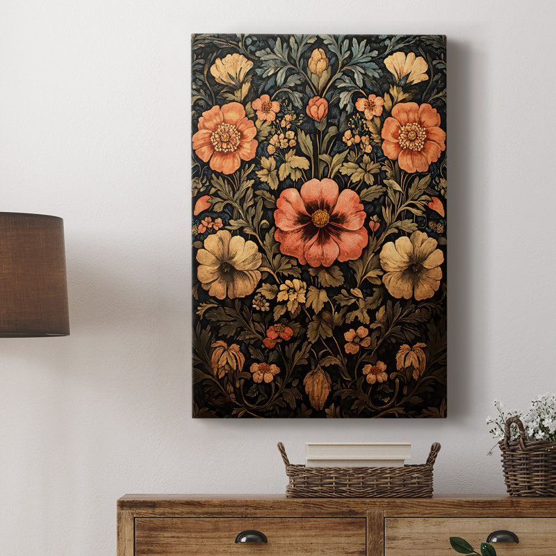 Série sur une toile de fond tendue avec châssis de la plus grande classe - Prêt à accrocher, H 60 po x l 40 po