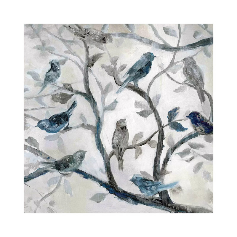 "Morning Song II" par Nan, reproduction d’art, Toile tendue, Pas de tapis, H 12 po x l 12 po x P 0,75 po
