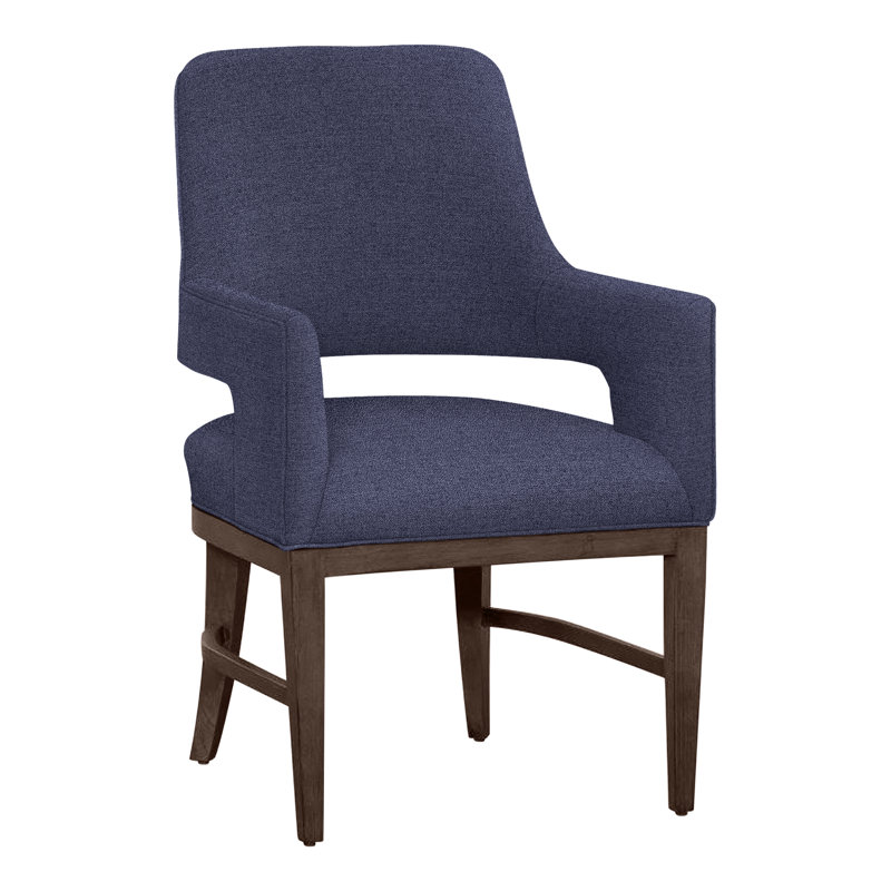 Chaise avec accoudoirs Josie, Noisette, Indigo 8789