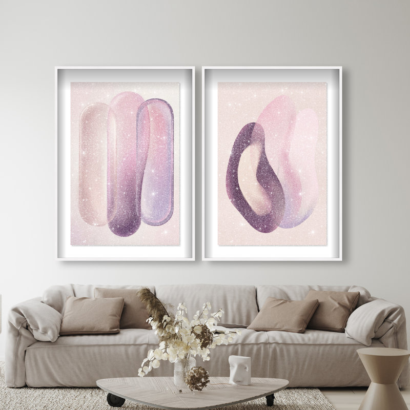 Berry Love Set Set by Oliver Gal, 63"H x 43"W, White Shadowbox