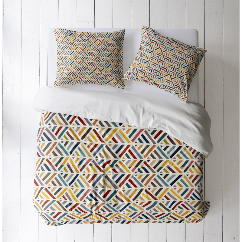 Abstract Duvet Cover, Queen Duvet Cover + 2 Queen Shams