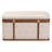 Baxton Studio Brenner Modern Transitional Beige Faux Shagreen Storage Trunk