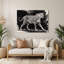 «Big Cats King Cheetah», art mural en métal gris-1787483568