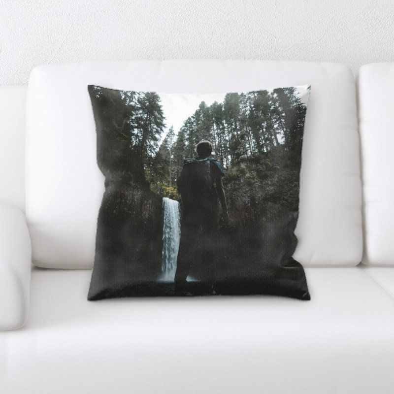 Microsuede Reversible Throw Pillow