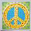 'Flower Power Peace' Print on Wrapped Canvas-19669153