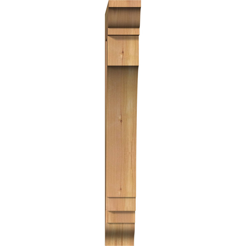 Support impérial traditionnel, 28" H x 3.5" W x 16" D, Cèdre rouge de l'Ouest (lisse)