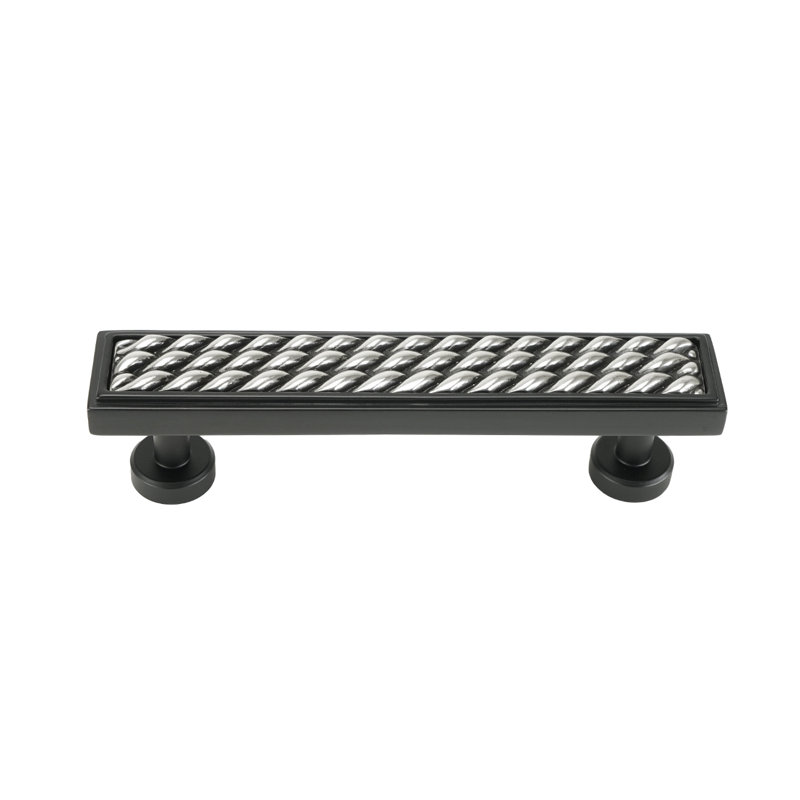Spectra Waves 3" center to center pull, 4 Inch, Black/Chrome
