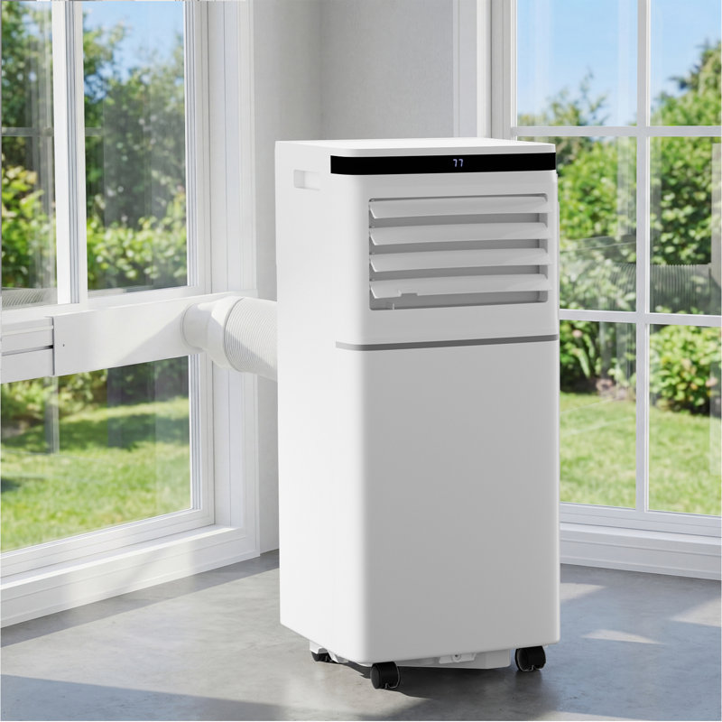 8,000 BTU Portable Air Conditioner 3-in-1 with 24H Timer，Sleep Mode, Dehumidifier, 2 Fan Speeds, Fast Cooling AC Unit with Remote, Digital Display for Home/Office