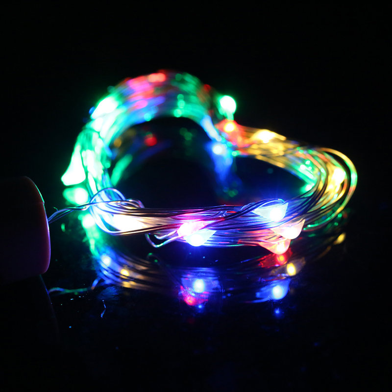 Guirlande lumineuse à piles 20 lumières DEL 6,5 'Abid