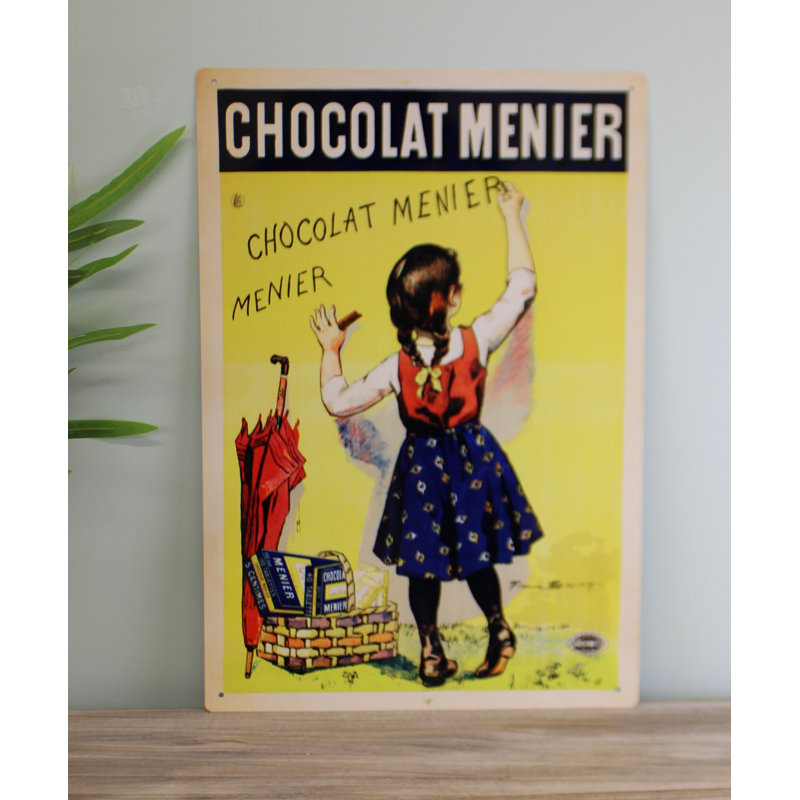 Retro Advertising Chocolate Menier Sign