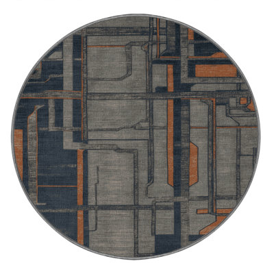 Tapis turc gris lavable à la machine