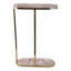 Table d'appoint Apolaya Elegant Quartz - Table de bout étroite pour le salon et la décoration intérieure - 24 po, rose