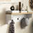 21 Hall Tree And Shoe Bench , 9 Pair Storage For Bedroom, Entryway, Hallway Organization, White, Space Shelving Unit, Decor, Particle Board Structure Coat Rack