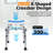 Ebern Designs Blue Upgraded Shower Stool, 17.3*10.6*16~19in
