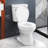 Two-Piece Round Toilet Standard Toilet with 17.5" ADA Comfort Chair Height Seat