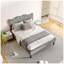 Lit plateforme en tissu d'ameublement-1382845680