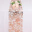 Rose Gold Table Runner 11 Inch x 100 Feet Glitter Sequin Metallic Pink Thin Mesh Runner Sparkly Table Decorations for Birthday, Wedding, Bridal Shower, Baby Shower Party-991530490