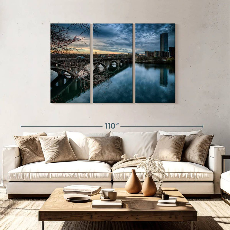 Lilie Lamar Boulevard Bridge, 48" H x 74" W