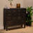 Apothecary Cabinet with 15 Drawers, Black-1931191139