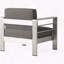 Fauteuil club compact, élégant et polyvalent pour l'extérieur